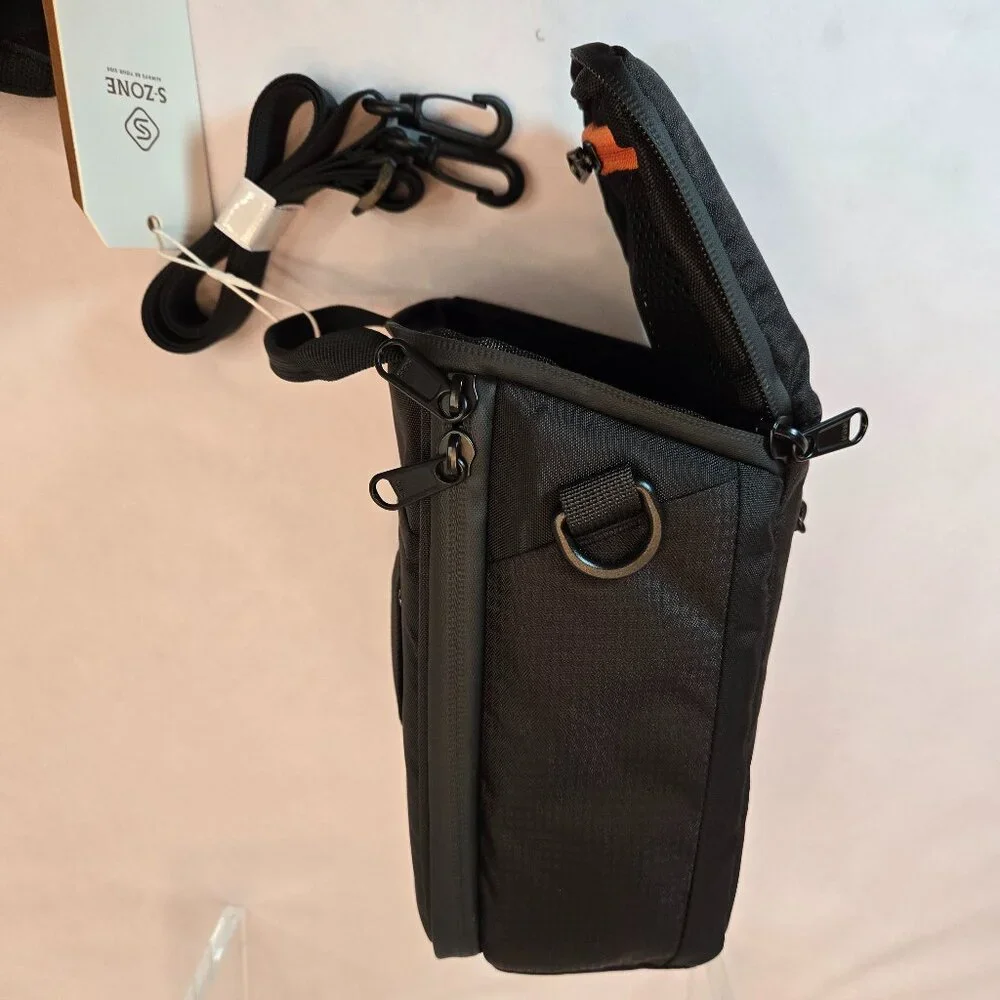 S-ZONE Dual-Open Camera Bag Waterproof Case - Black
